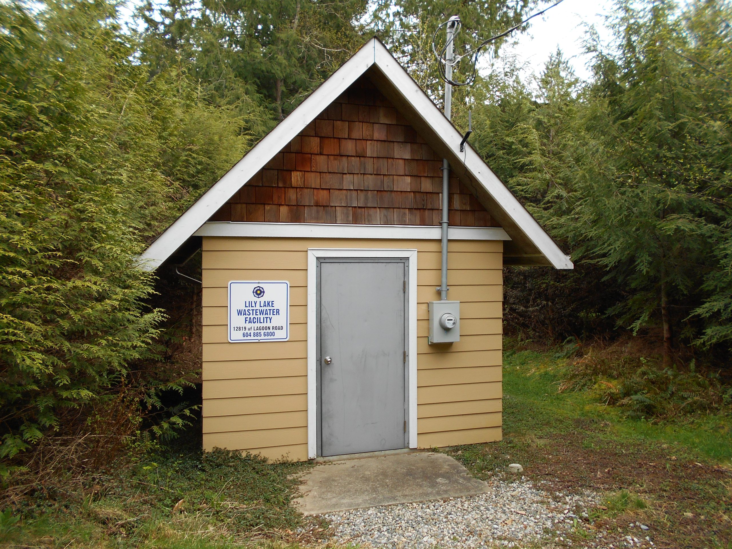 Photo of Lily Lake wastewater treatment facility.
