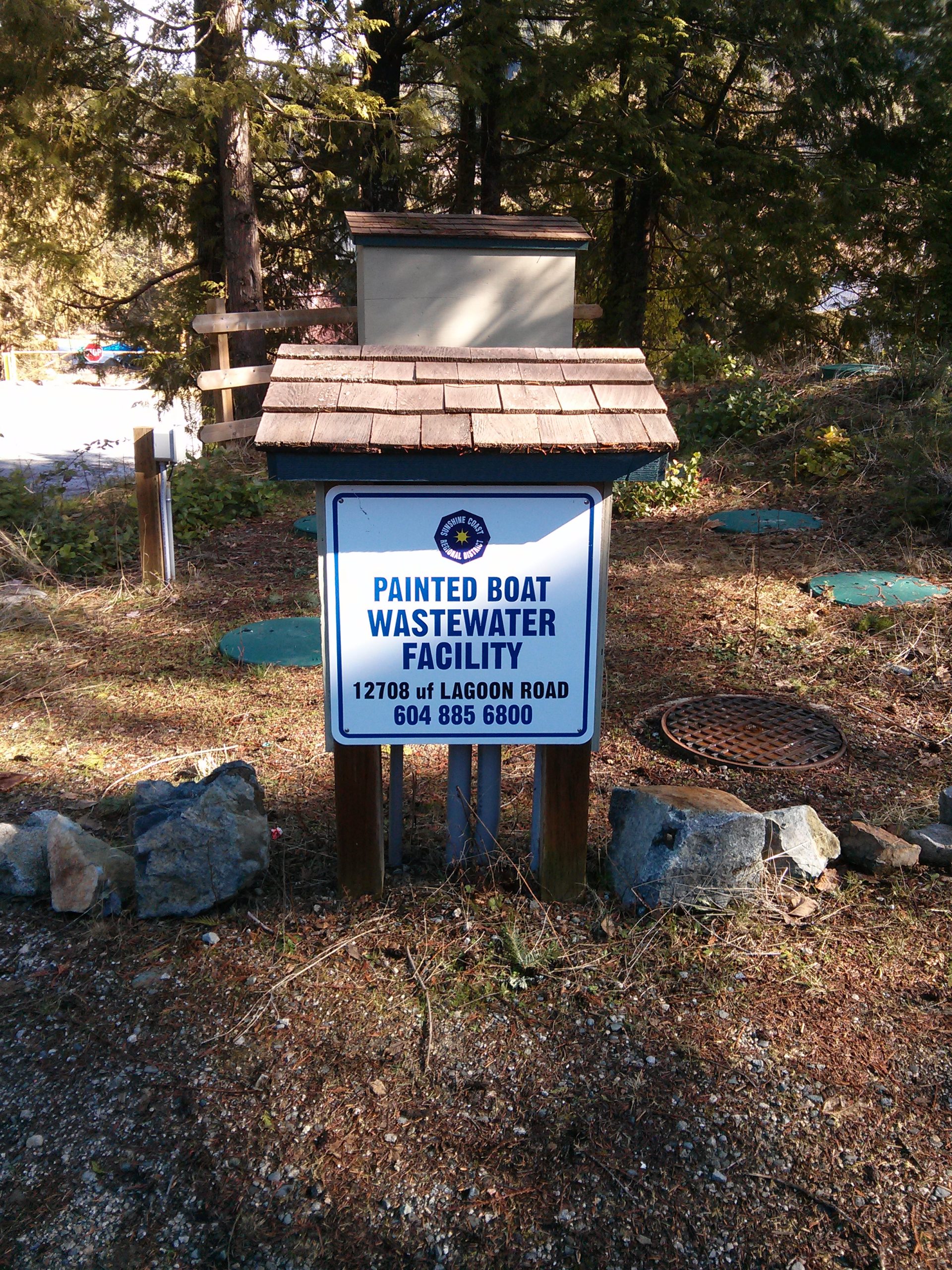 This is a photo of the Painted Boat Wastewater facility