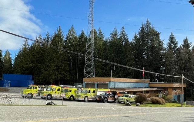 Front of Roberts Creek Fire Hall