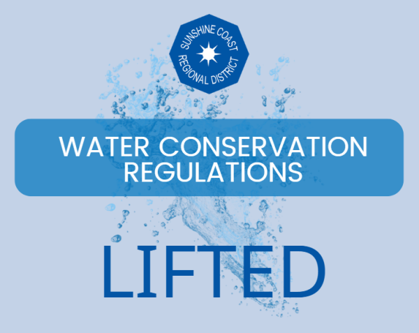 WATER CONSERVATION REGULATIONS LIFTED