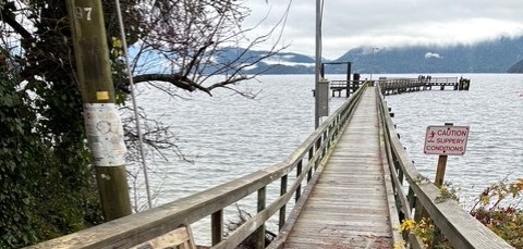 Picture of hopkins landing dock.