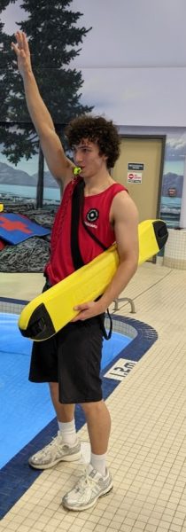 Lifeguard blowing whistle - consent received (002)