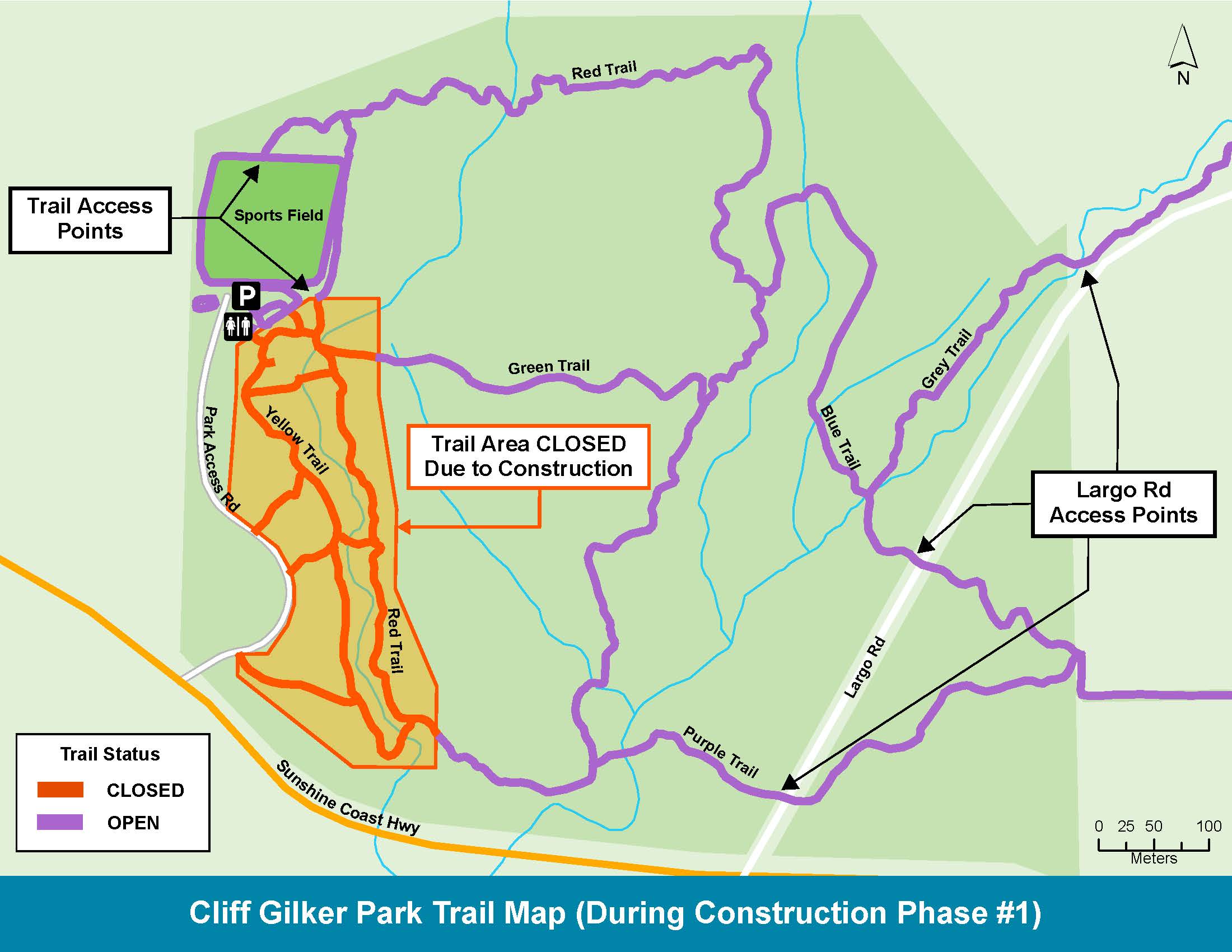 												  Cliff Gilker Park Trail Map - Apr 10												  												  