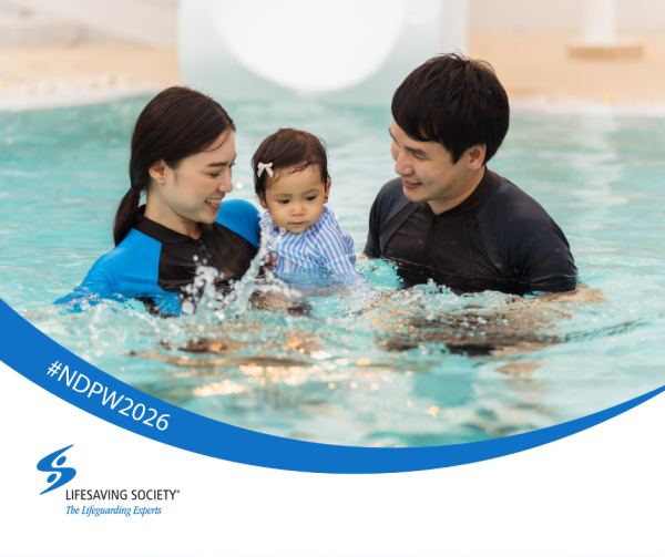 parents and tot in pool within arms reach